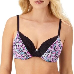 Maidenform 09404 Comfort Devotion Extra Coverage Lace Trim T-Shirt Bra